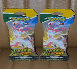 Pokemon Evolving Skies Sleeved Booster Packs x2 - New & Sealed - Image 1