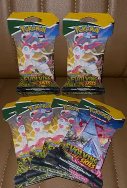 Pokemon Evolving Skies Sleeved Booster Packs x2 - New & Sealed - Image 2