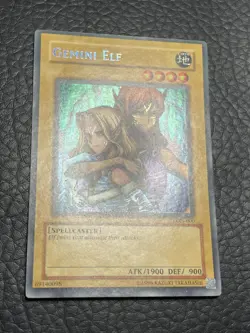 Yugioh Gemini Elf LON-000 Reverse Secret Rare Misprint - Image 2