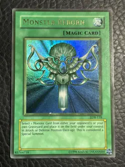 Yugioh Monster Reborn LOB-118 North American Faded Misprint - Image 3