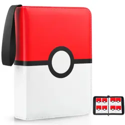Card Binder 4 Pocket, Trading Card Holder Fits 400 Cards With 50 Removable Sl... - Image 1