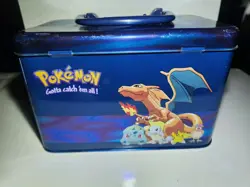 Rare 1999 Nintendo Pokemon Trading Card Box Tin LunchBox Official - Image 5