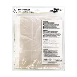 ADC Blackf Supplies - Card Sto 18-Pocket Side-Loading Binder Pages - Whit New - Image 2