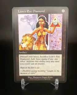 Custom Game Card-Lion's Eye Diamond-Regular-LP Condition - Image 1