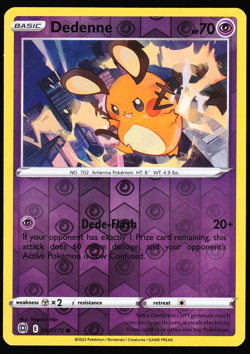 Dedenne 067/172 Reverse Holo Brilliant Stars Pokemon TCG Card NM - Image 1