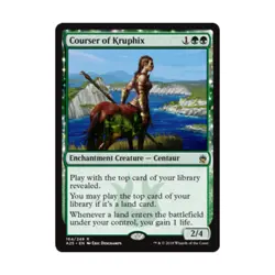 WOTC MTG Masters 25 Courser of Kruphix (R) (Foil) EX - Image 1