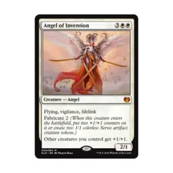 WOTC MTG Kaladesh Angel of Invention (MR) (Foil) EX - Image 1