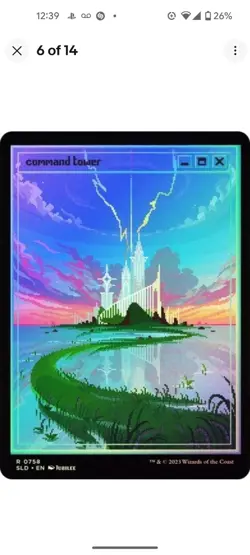 👾🌋💀🏝🌲☀ Secret Lair PixelLands_v02.jpg - FOIL Basic Lands Command Tower MTG - Image 3