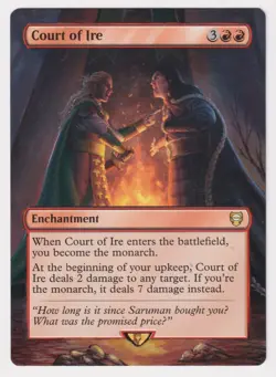 Altered Court of Ire MP LTC MTG Magic Hand Painted Unique Custom Extended Art! - Image 1