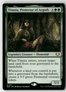 Titania, Protector of Argoth 111 NM MTG Commander: Edge of Eternities Magic - Image 1