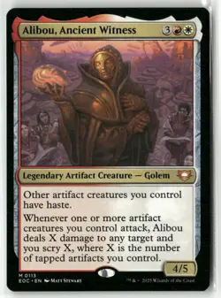 Alibou, Ancient Witness 113 NM MTG Commander: Edge of Eternities Magic - Image 1