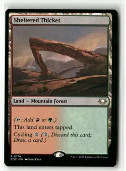 Sheltered Thicket 178 NM MTG Commander: Edge of Eternities Magic - Image 1