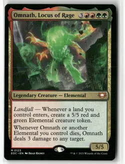 Omnath, Locus of Rage 123 NM MTG Commander: Edge of Eternities Magic - Image 1