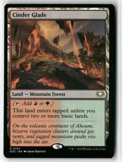 Cinder Glade 154 NM MTG Commander: Edge of Eternities Magic - Image 1