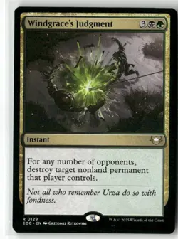 Windgrace's Judgment 129 NM MTG Commander: Edge of Eternities Magic - Image 1