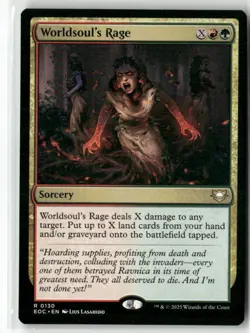 Worldsoul's Rage 130 NM MTG Commander: Edge of Eternities Magic - Image 1