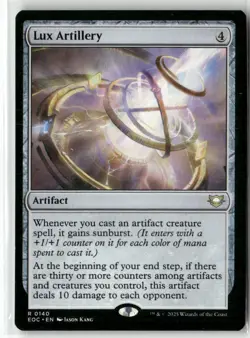 Lux Artillery 140 NM MTG Commander: Edge of Eternities Magic - Image 1
