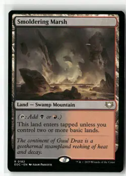 Smoldering Marsh 182 NM MTG Commander: Edge of Eternities Magic - Image 1
