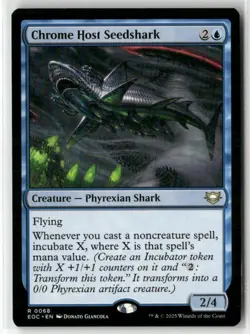 Chrome Host Seedshark 68 NM MTG Commander: Edge of Eternities Magic - Image 1