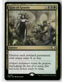 Gaze of Granite 116 NM MTG Commander: Edge of Eternities Magic - Image 1