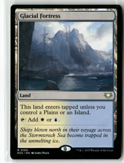 Glacial Fortress 160 NM MTG Commander: Edge of Eternities Magic - Image 1