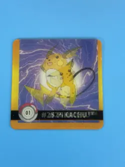 Pokemon Artbox Action Flipz 1999 Premier Edition #01 PIKACHU & RAICHU - Image 4