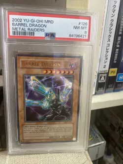 Yugioh! MRD-126 2002 Barrel Dragon Metal Raiders Ultra Rare PSA 8 - Image 1