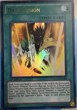 1x (LP) Dark Fusion - LCGX-EN099 - Ultra Rare - 1st Edition YuGiOh - Image 1