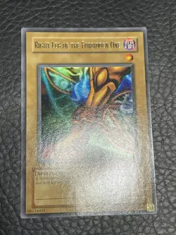 Yugioh Right Leg Of The Forbidden One LOB-120 1st Edition North American Glossy - Image 4