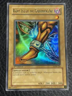 Yugioh Right Leg Of The Forbidden One LOB-120 1st Edition North American Glossy - Image 5