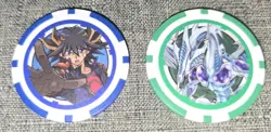 2 - 2025 SDCC Yugioh Duel Links Konami Poker Chips Yusei Fudo Stardust Dragon - Image 1