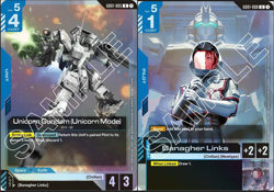 Gundam TCG Unicorn Gundam & Banagher Links Set Release Event Promo Cards Game CG - Image 1