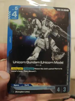 Gundam TCG Unicorn Gundam & Banagher Links Set Release Event Promo Cards Game CG - Image 2