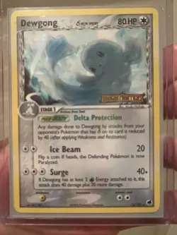 Dewgong Delta Species Reverse Holo Stamped Card 15/101 Dragon Frontiers - Image 1