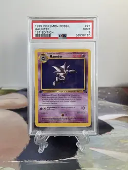 Pokemon Card 1st Edition Haunter - Fossil Set No. 6/62- PSA 8 NM-MINT - Holo - Image 1