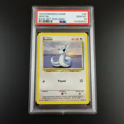 PSA 10 Dratini 26/102 Pokemon Base Set 1999-2000 4th Print Graded Pokemon Card - Image 1