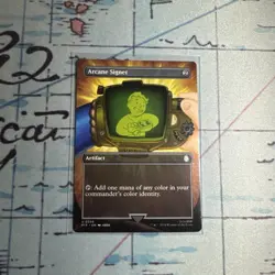 MTG Arcane Signet (Borderless) Universes Beyond: Fallout U 0356 (Regular) - Image 1