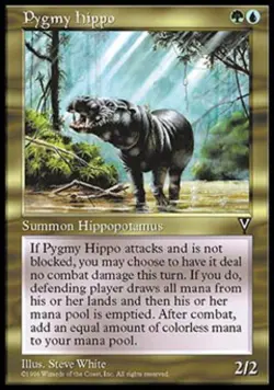 Pygmy Hippo - Medium Play MTG Visions - Image 1
