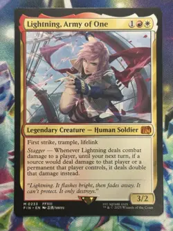 2025 MTG Final Fantasy Lightning Army Of One #233 - Image 1