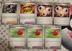 Pokemon TCG Hilda, Brave Bangle, Air Balloon, Ignition Energy - Image 1