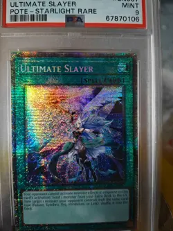 2022 Yugioh POTE-EN067 Ultimate Slayer Starlight Rare 1st PSA 9 Mint - Image 2