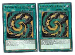 2x Ancient Gear Fusion - (MGED-EN147 - 1st Ed - Rare) - NM - Yugioh - Image 1
