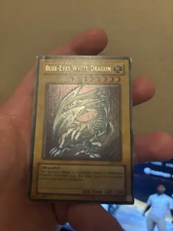 Yugioh ERROR FOIL SHIFT Blue-Eyes White Dragon SDK-001 Ultra Rare Misprint - Image 3