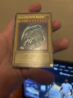Yugioh ERROR FOIL SHIFT Blue-Eyes White Dragon SDK-001 Ultra Rare Misprint - Image 4