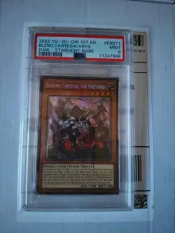 YUGIOH 1ST DABL-EN011 BLAZING CARTESIA VIRTUOUS STARLIGHT PSA 9 MINT #71247666 - Image 2