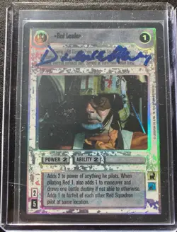 Star Wars CCG - Drewe Henley (Red Leader) - autograph / signed card - Image 2