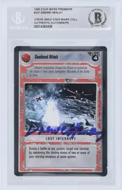 Star Wars CCG - Drewe Henley (Red Leader) - autograph / signed card - Image 1