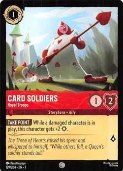 Card Soldiers Royal Troops 129/204 Archazia's Island Disney Lorcana 007244 - Image 1