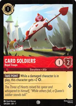 Card Soldiers Royal Troops 129/204 Archazia's Island Disney Lorcana 007226 - Image 1