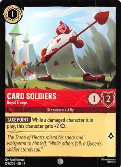Card Soldiers Royal Troops 129/204 Archazia's Island Disney Lorcana 007236 - Image 1